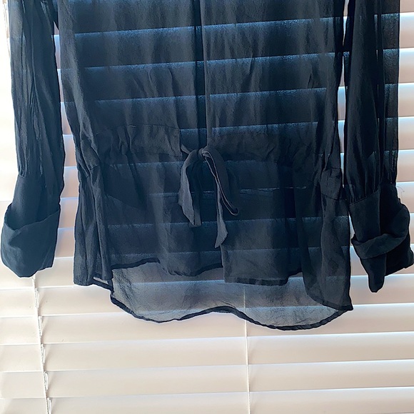 RARE GUESS BY MARCIANO SHEER BLOUSE - Picture 3 of 4